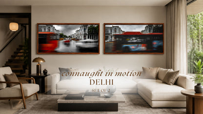 Connaught Place, New Delhi – Monsoon Traffic & Storm Clouds | Fine Art Wall Photography Print
