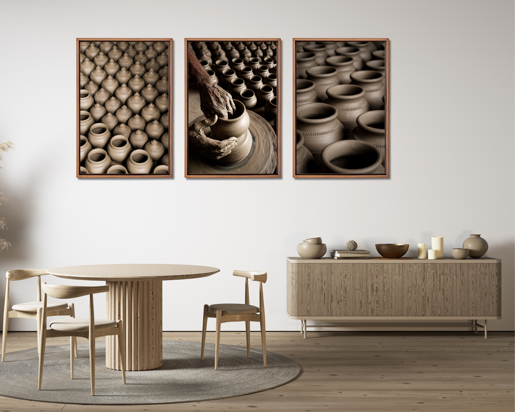 Delhi Potters Village – Clay, Craft & Pattern | DPR Series Fine Art Wall Photography Print