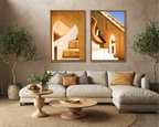 Jantar Mantar, Jaipur – Light, Shadow & Sky | Fine Art Wall Photography Print | Triptych